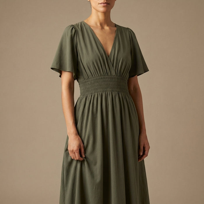 Zephyra Smocked Maxi Dress