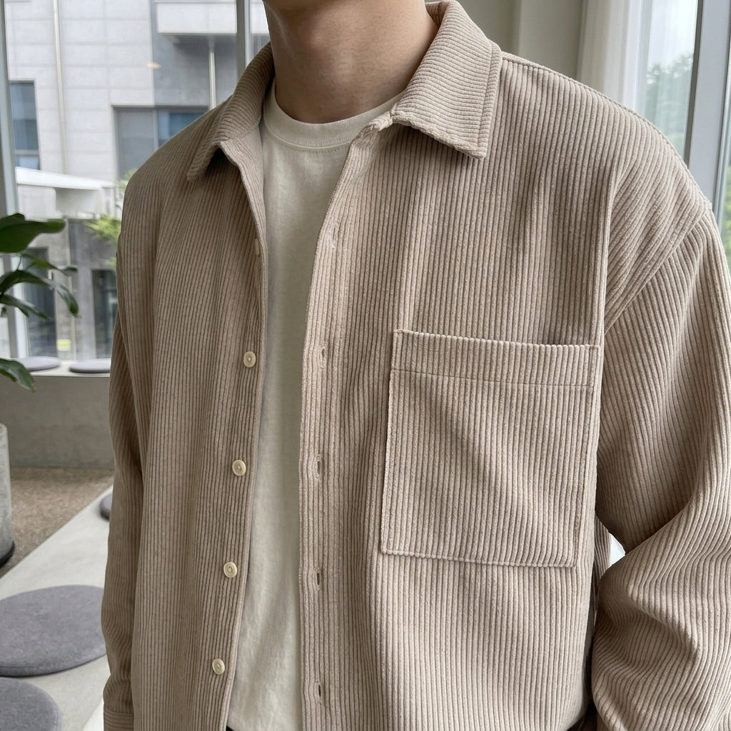 Mason Corduroy Overshirt - Lead Product Detail