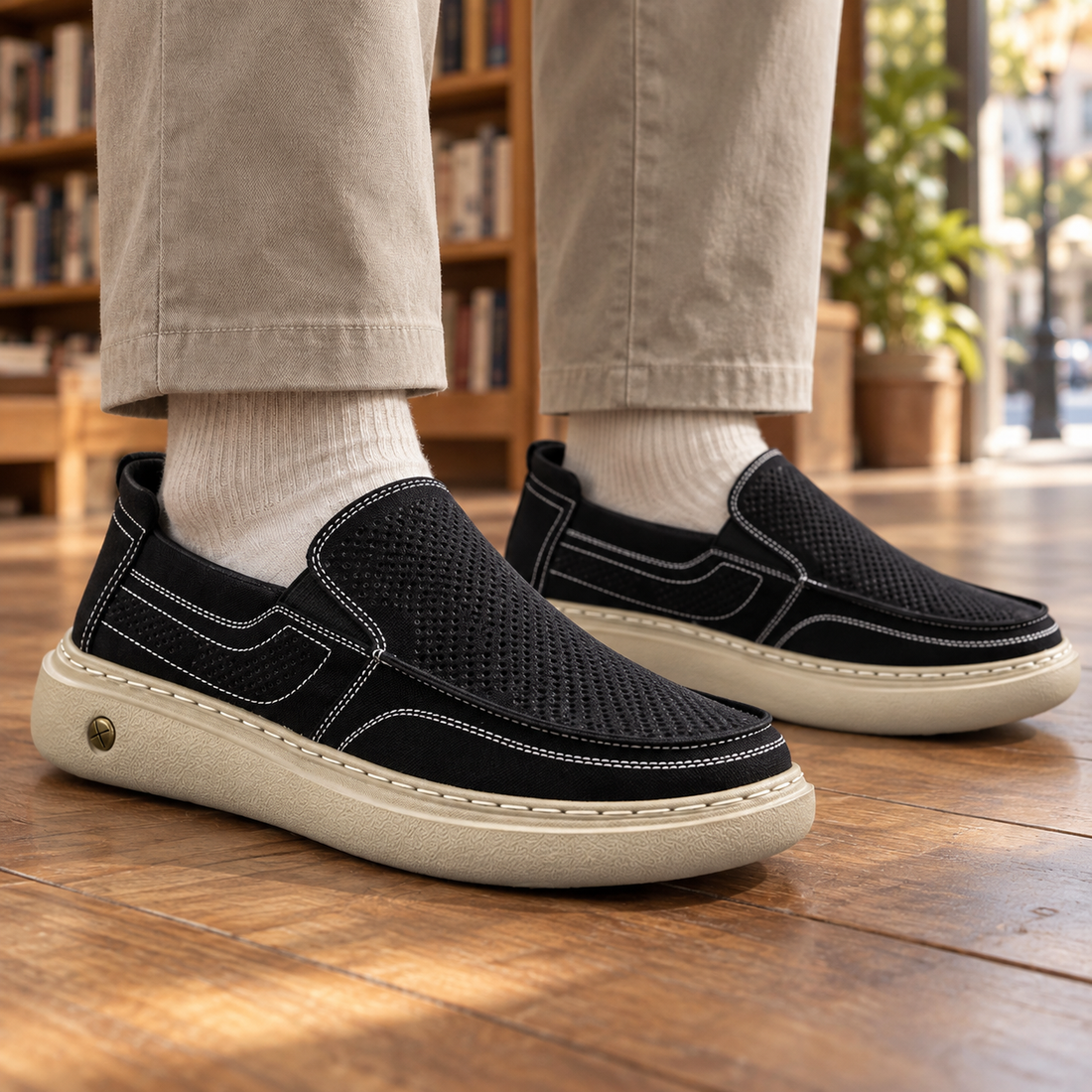 Recanati Platform Loafers - Black
