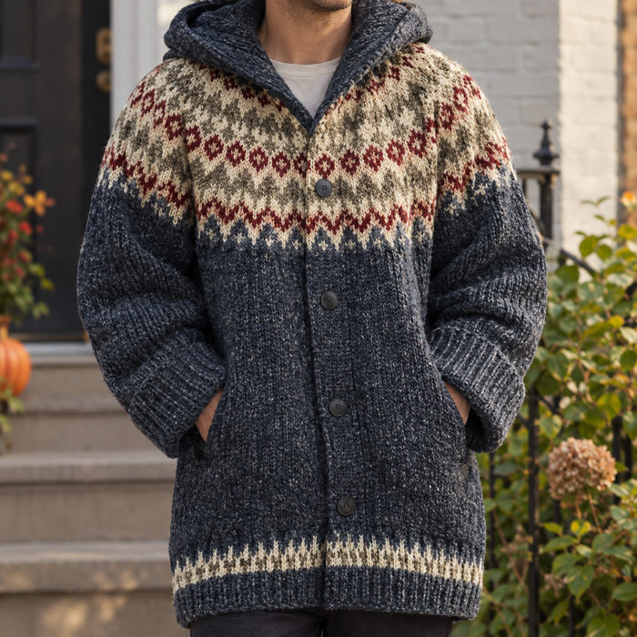 Edmund Hooded Cardigan