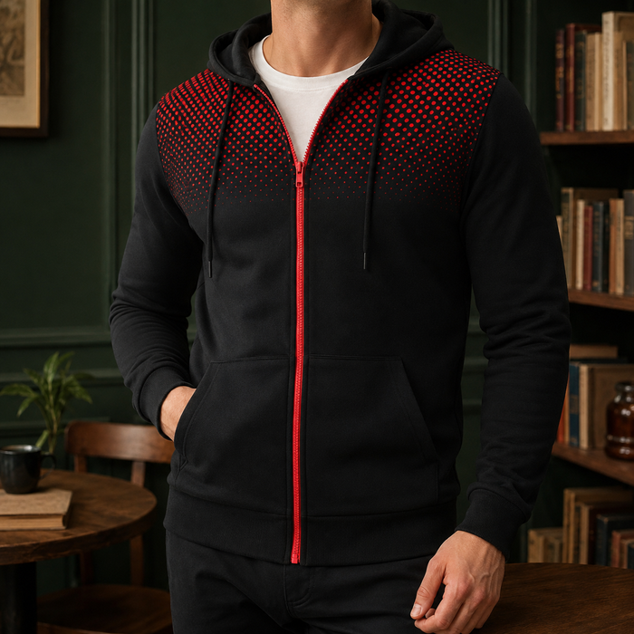 Gregoire Dotted Zip Hoodie