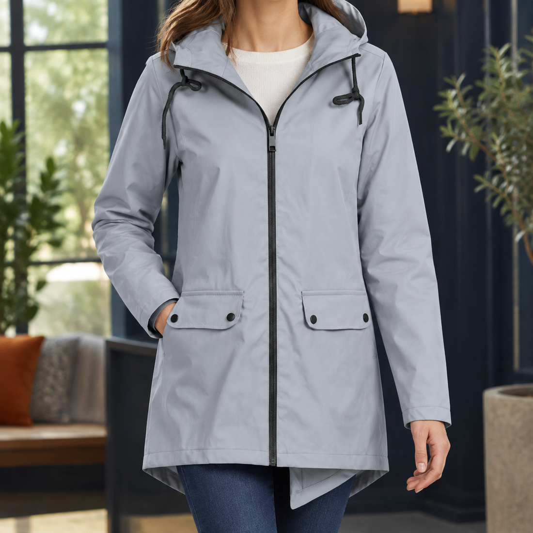 Morwenna Hooded Jacket - Gray