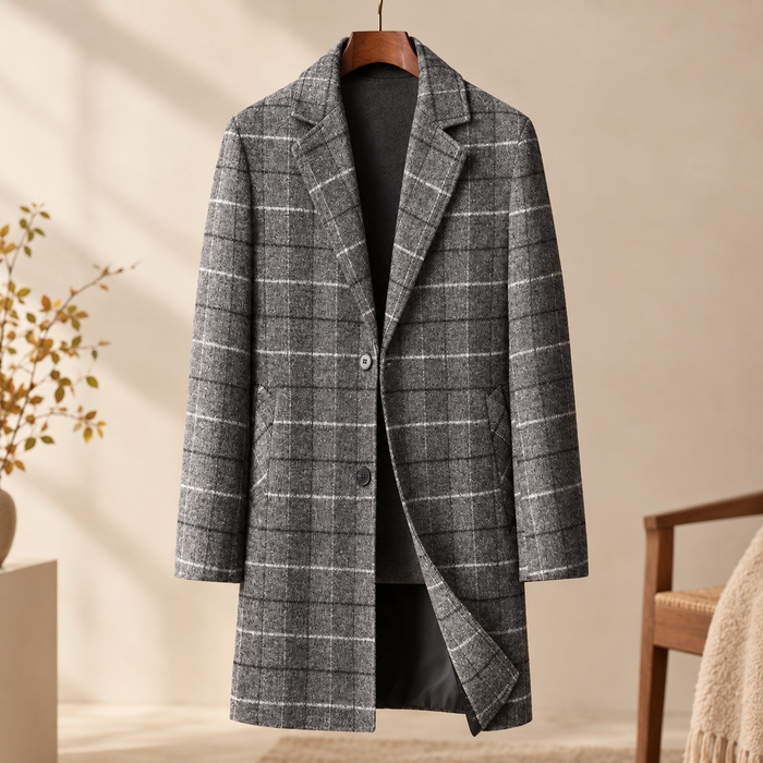 Harris Plaid Overcoat