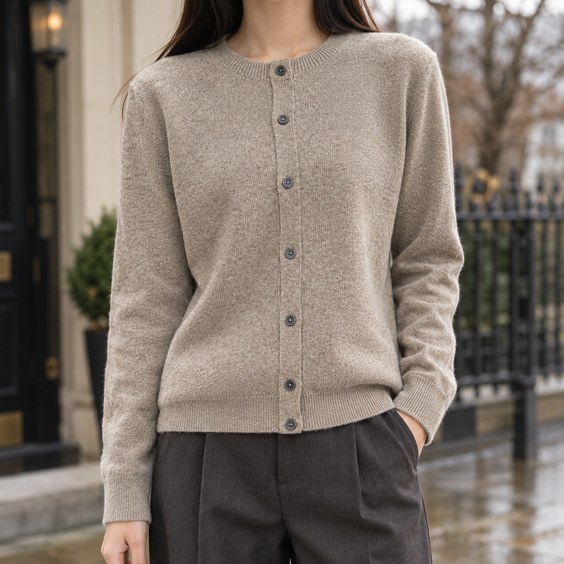 Astrid-Kate Wool Cardigan - As Pictured