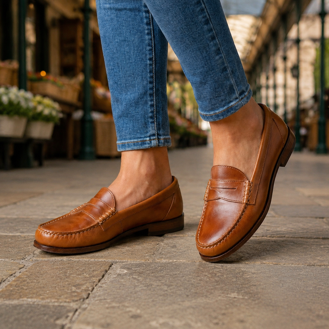 Barletta Leather Loafers - Brown