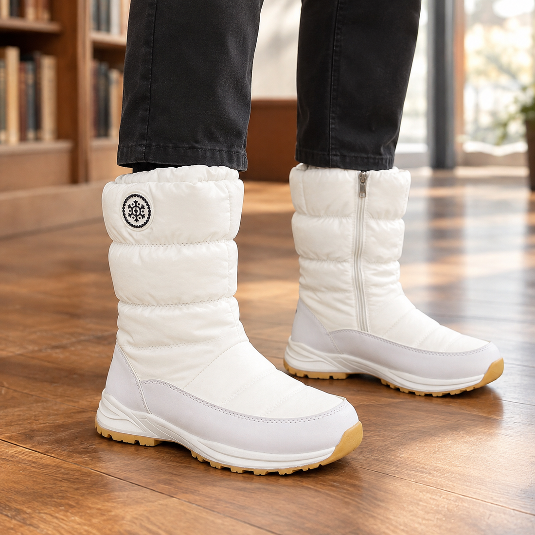 Tornabuoni Quilted Snow Boots - White