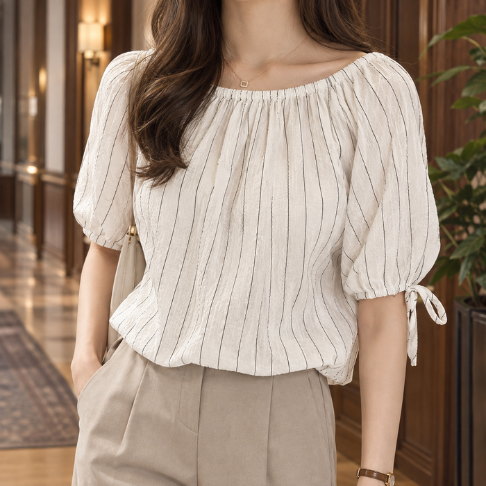 Arwen Pinstripe Top