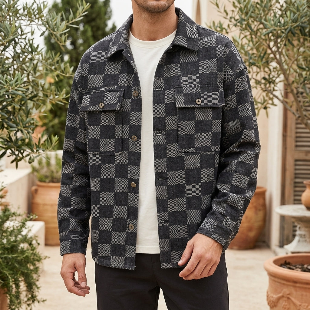Sterling Patchwork Jacket - Black