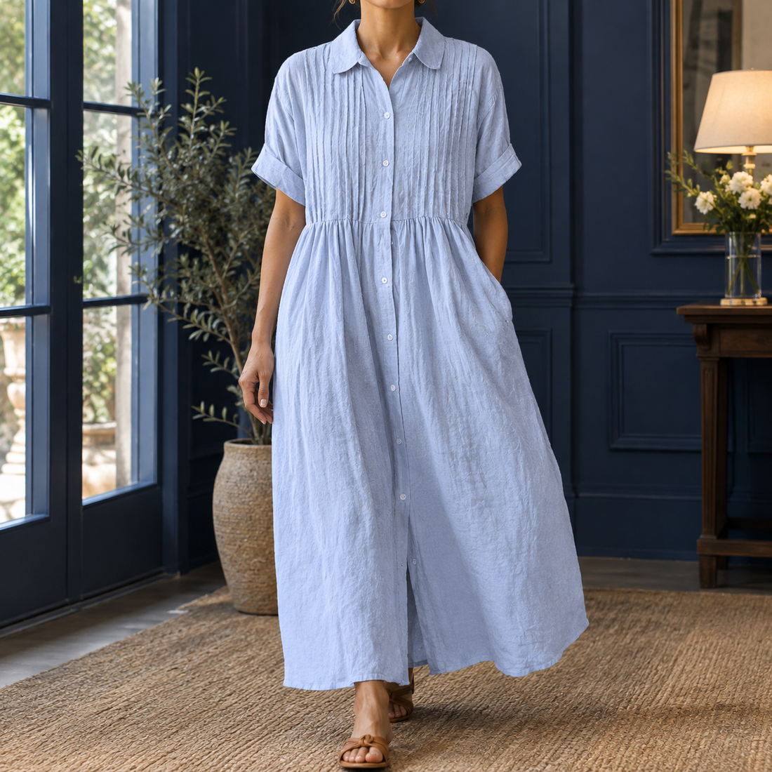 Valerie Pintuck Maxi Dress - Light Blue