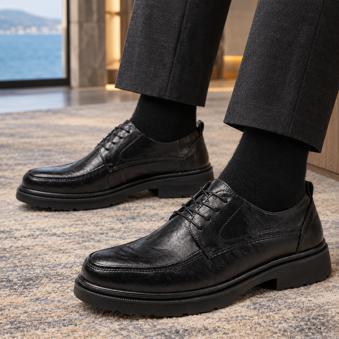 Tiepolo Derby Shoes - Black