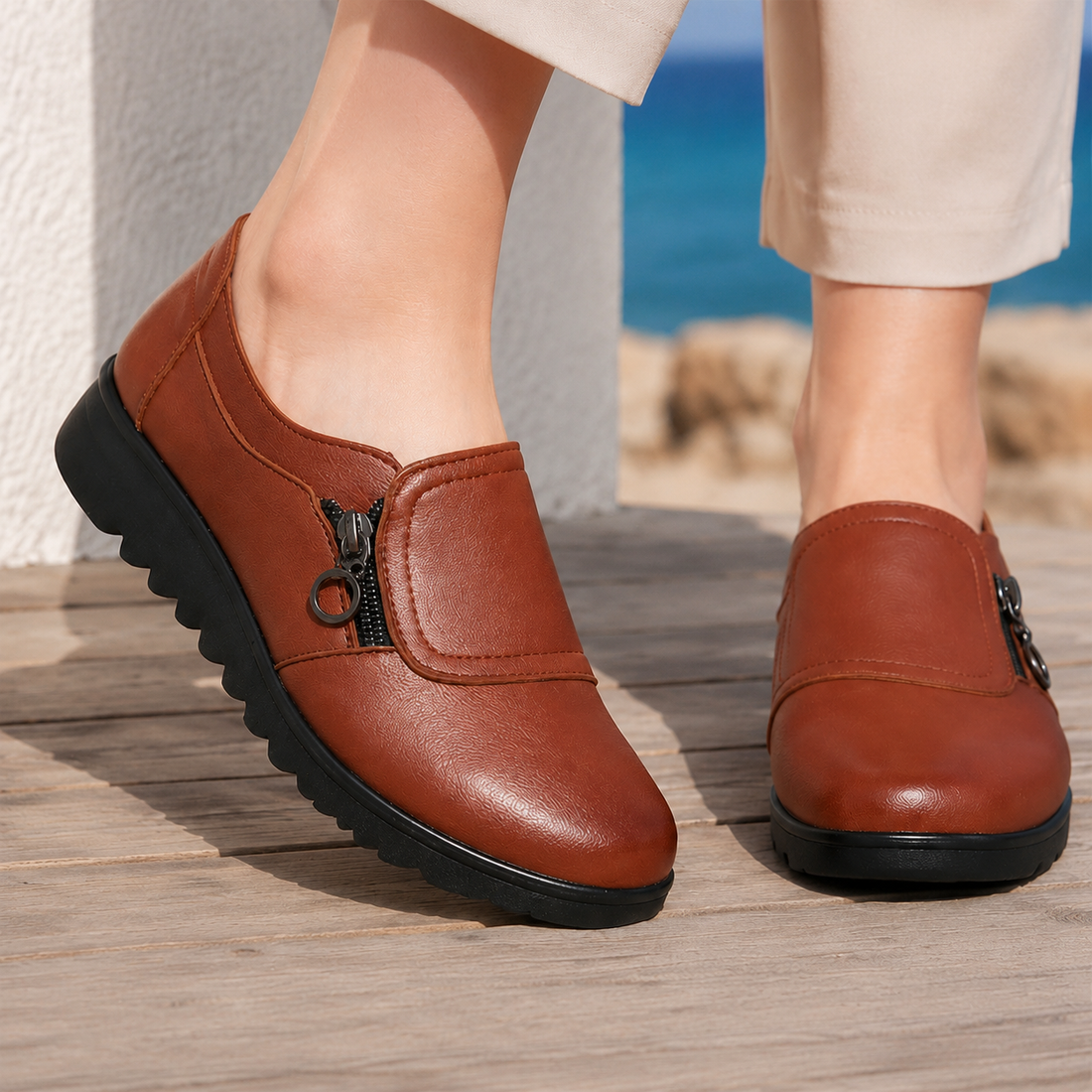 Ferrara Orthopedic Shoes - Brown