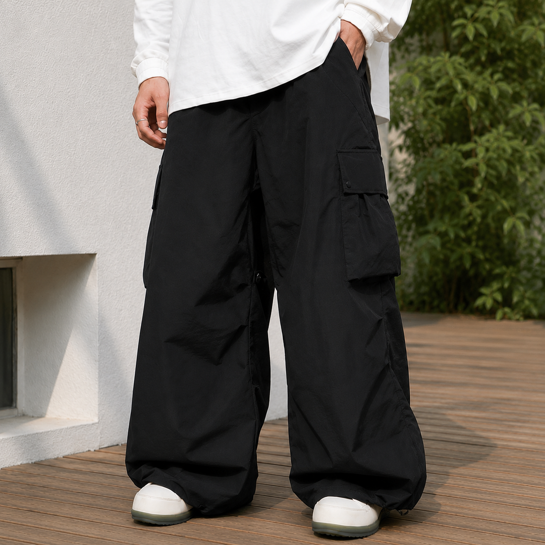 Leander Baggy Pants - Black