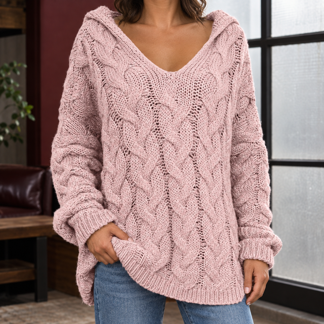 Savannah Hooded Hoodie - Pink