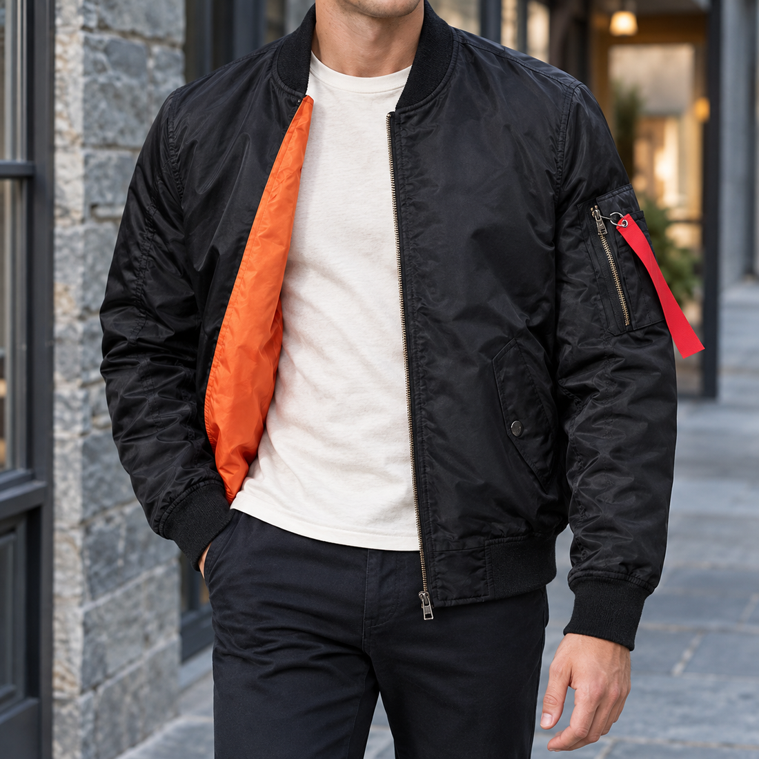 Tancred Bomber Jacket - Black