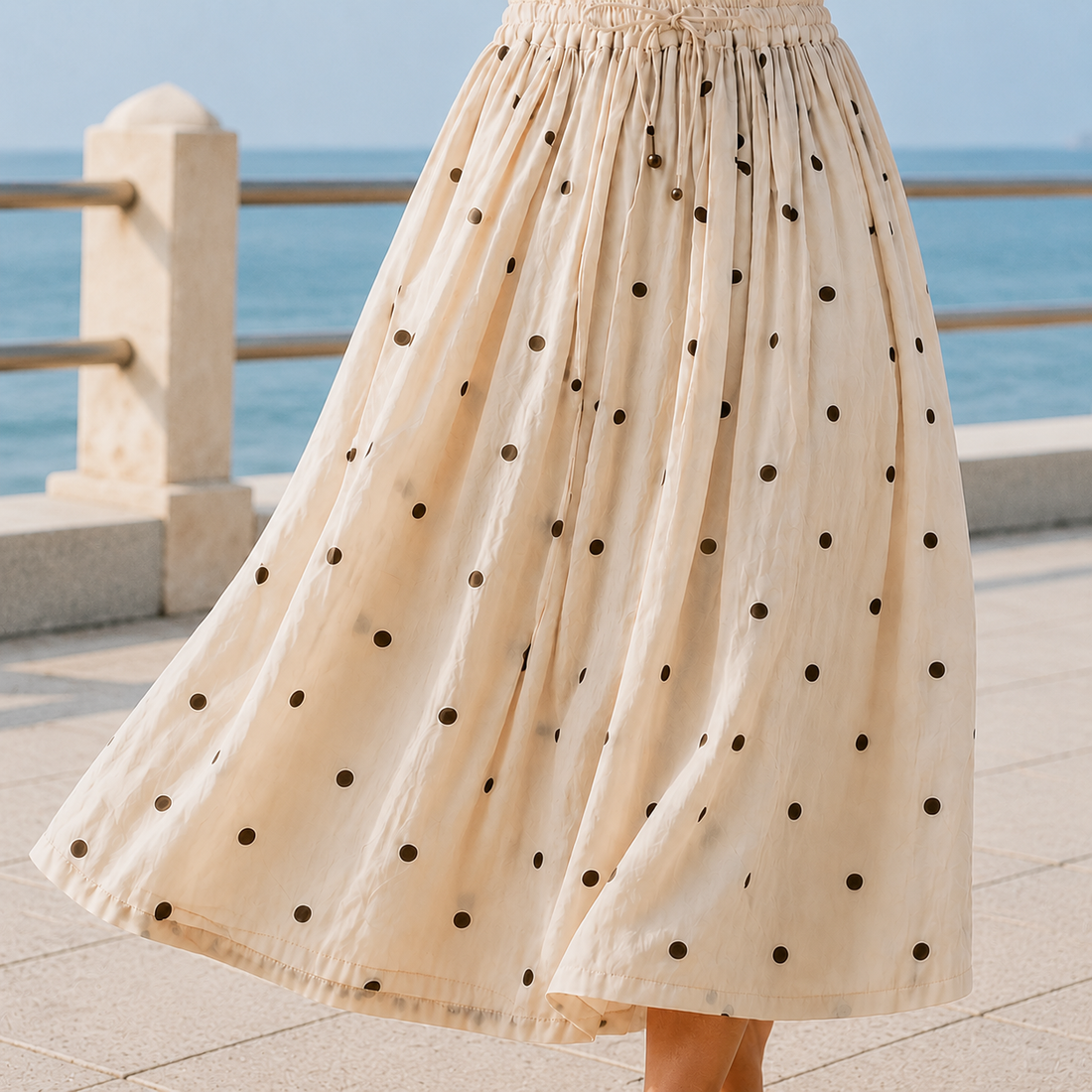 Celine Midi Skirt - Apricot