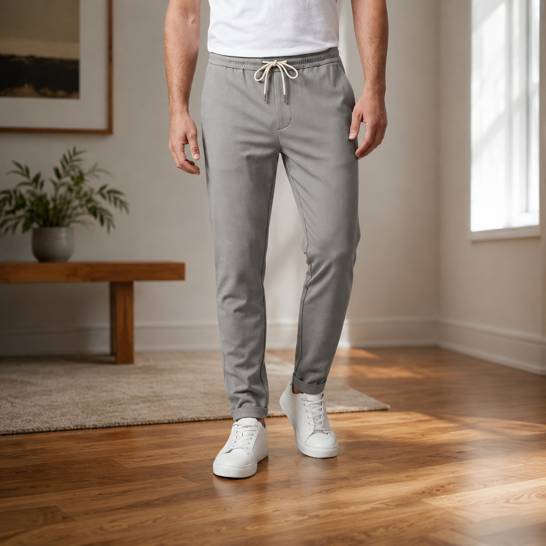 Sebastian Slim Pants - Gray