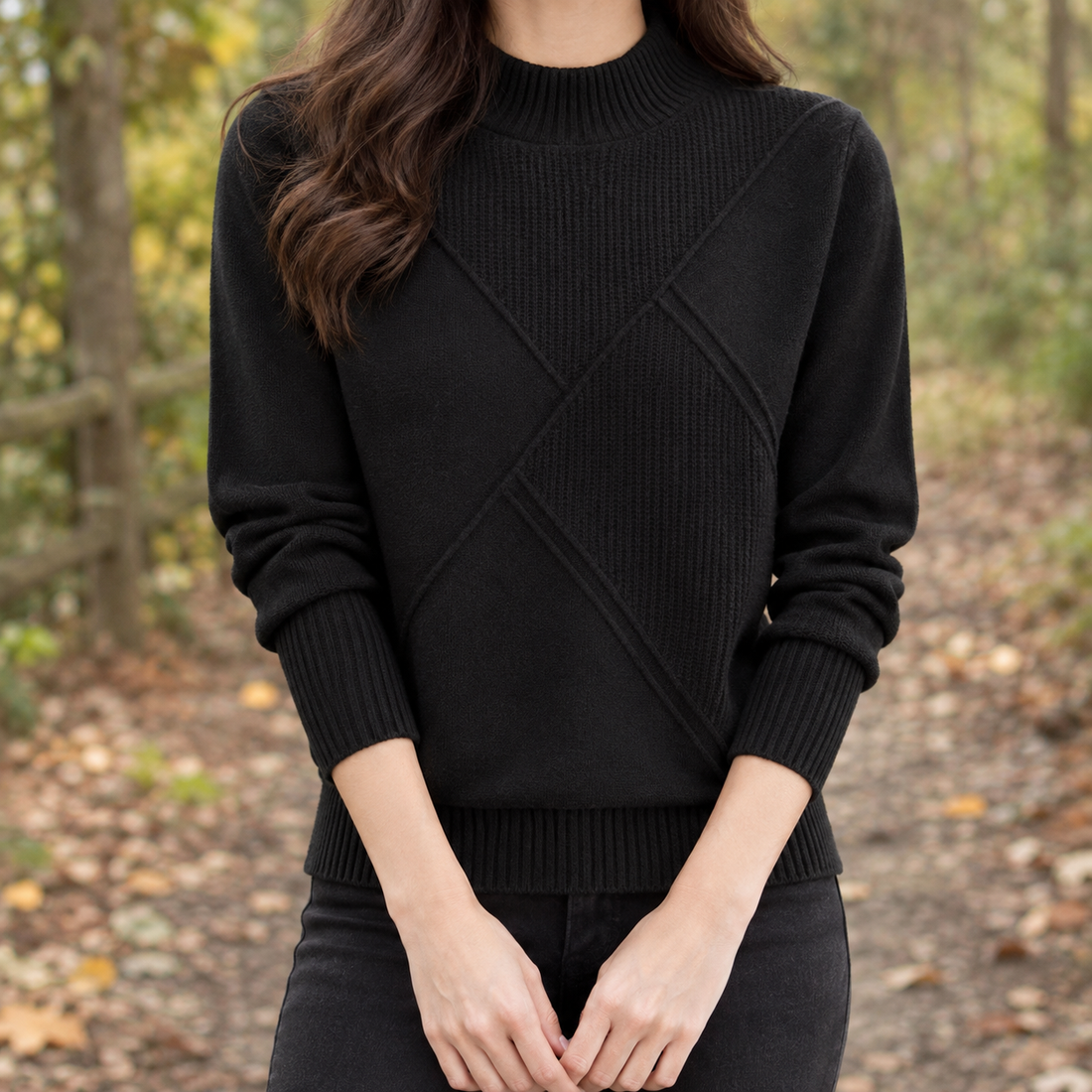 Paloma-Claire Textured Sweater - Black