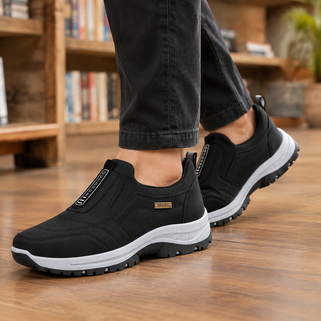 Frascati Slip-On Sneakers - Midnight Black