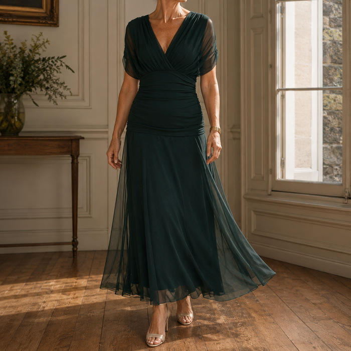 Lydia-Hope Wrap Maxi Dress