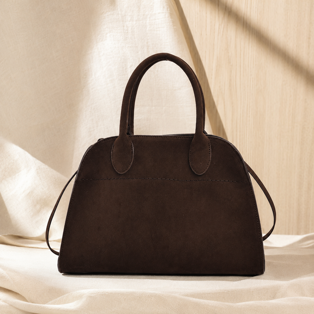 Ravena Suede Bag - Coffee