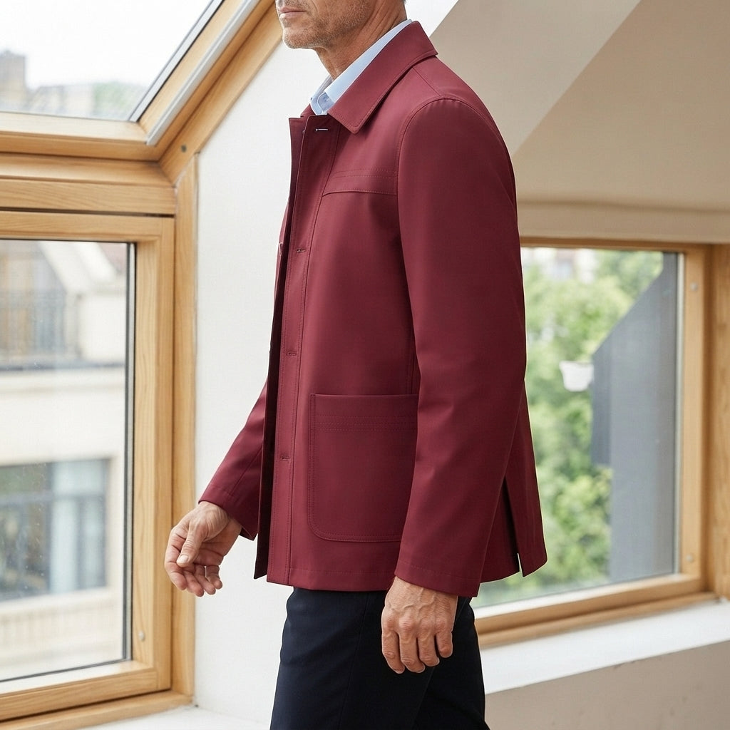 Hadrian Button Front Jacket - Lead Alternate View