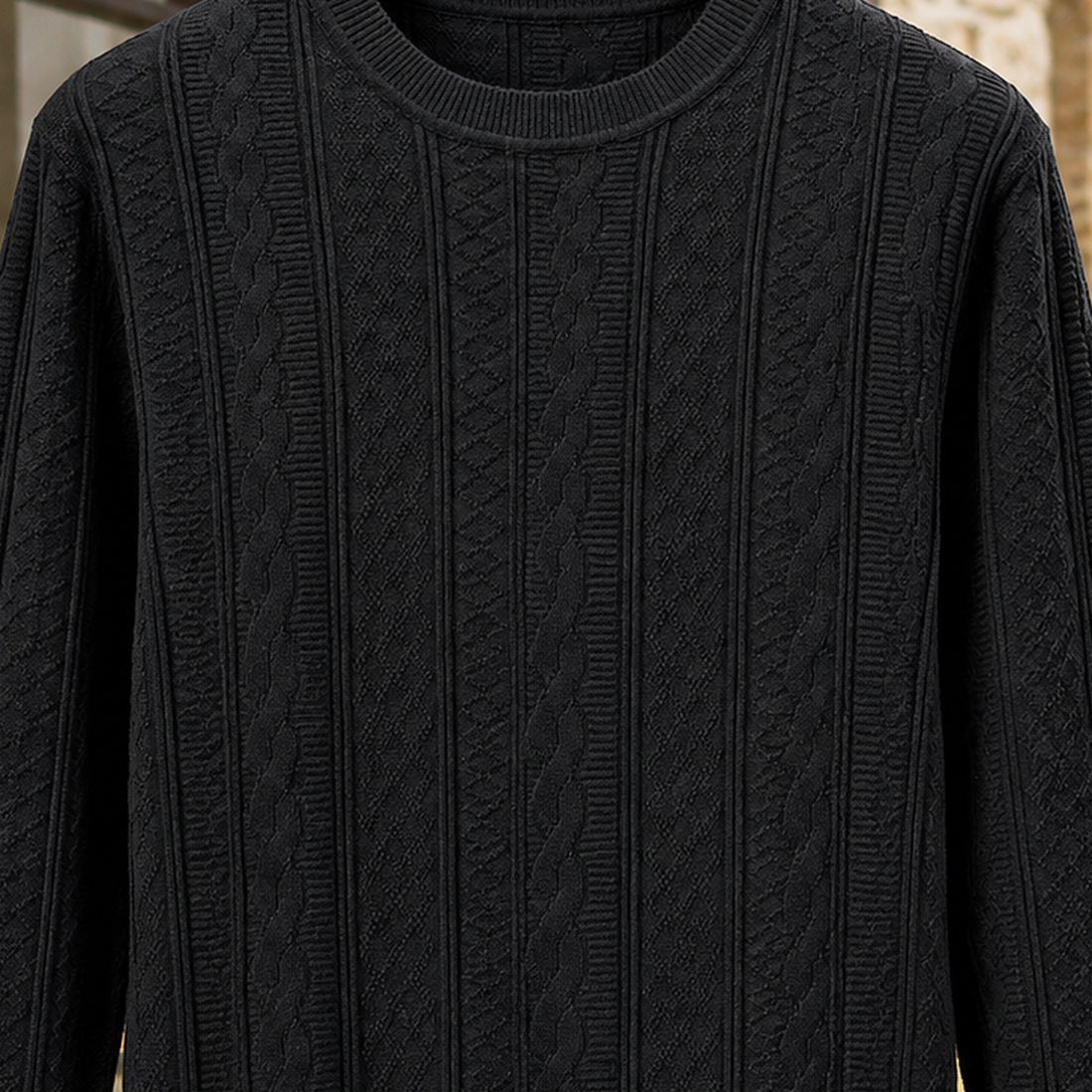 Warrick-Scott Cable Knit Sweater - Lead Product Detail