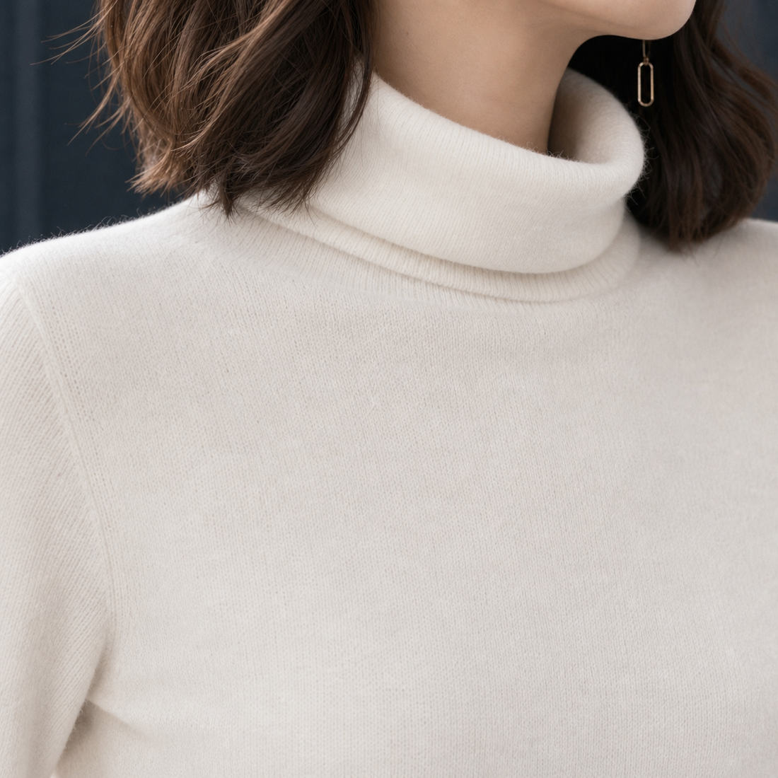 Chloe Wool Turtleneck Sweater - Lead Product Detail