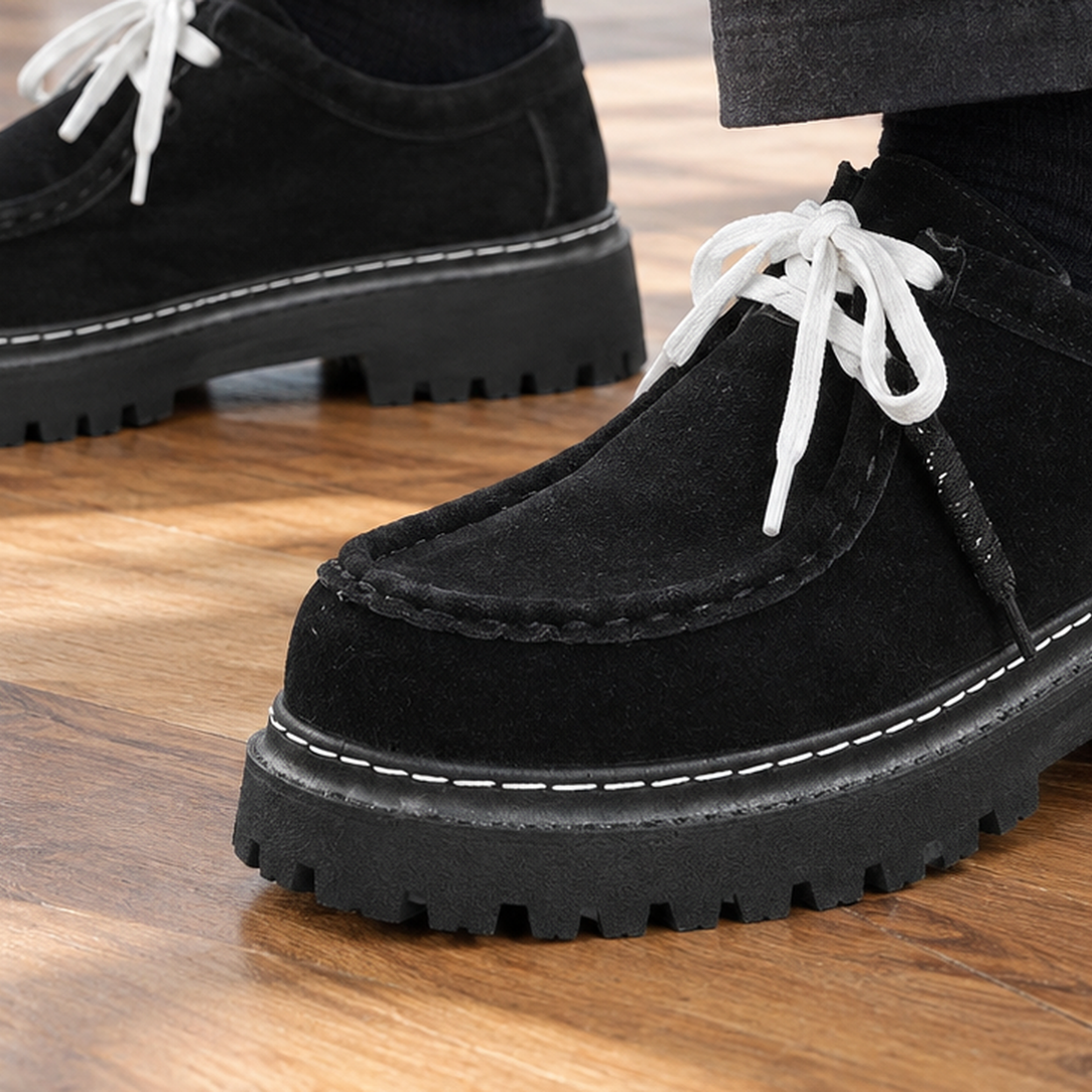 Paoletti Chunky Derby Shoes - Lead Product Detail