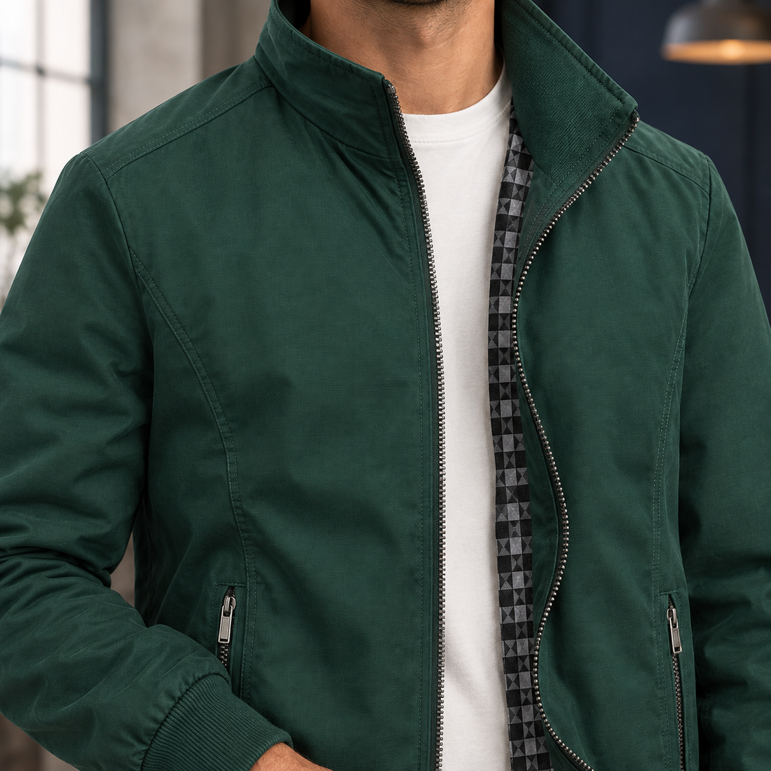 Rory Bomber Jacket - Lead Product Detail