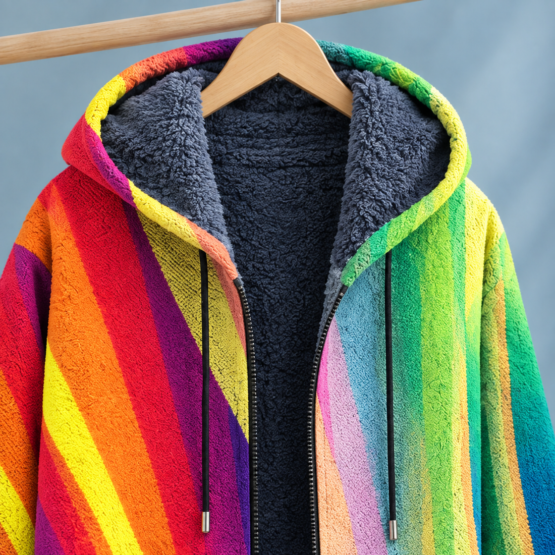 Alexander Hooded Sweater - Lead Product Detail