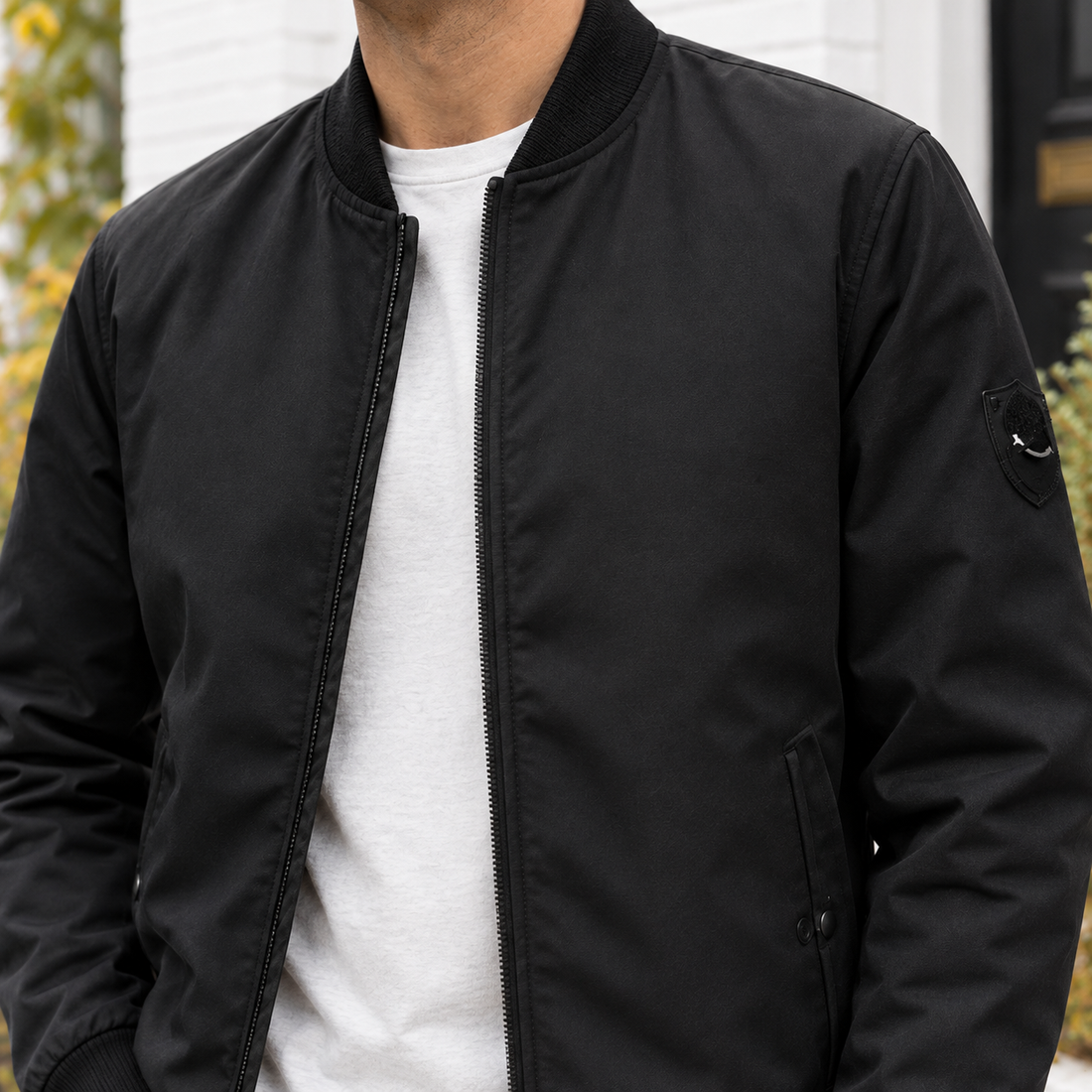 Gaultier Bomber Jacket - Lead Product Detail
