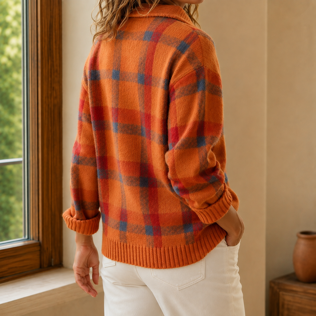 Isla Plaid Sweater - Lead Alternate View
