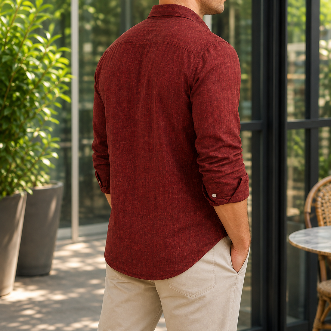 Emmett Linen Shirt - Lead Alternate View