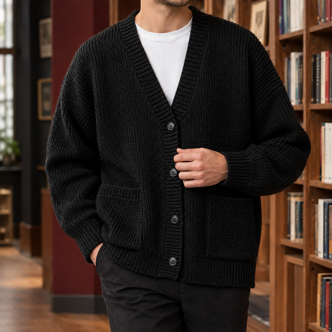 Brannock Ribbed Cardigan - Lead Product Detail