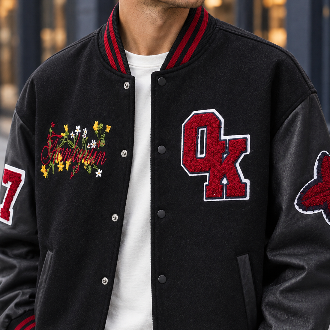 Torquil Varsity Jacket - Lead Product Detail