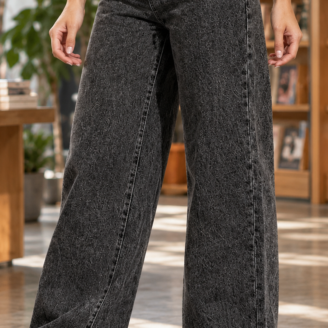 Zinnia-Rae Wide Leg Jeans - Lead Product Detail