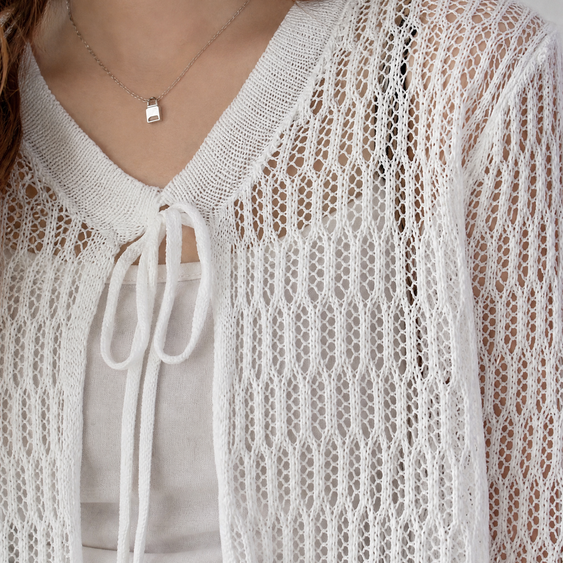 Bridget Pointelle Cardigan - Lead Product Detail