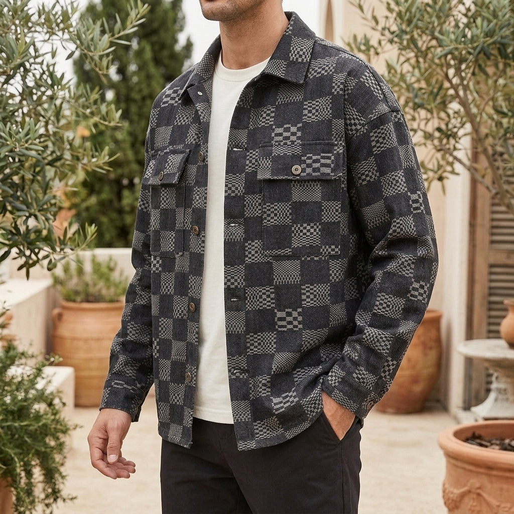 Sterling Patchwork Jacket - Lead Alternate View
