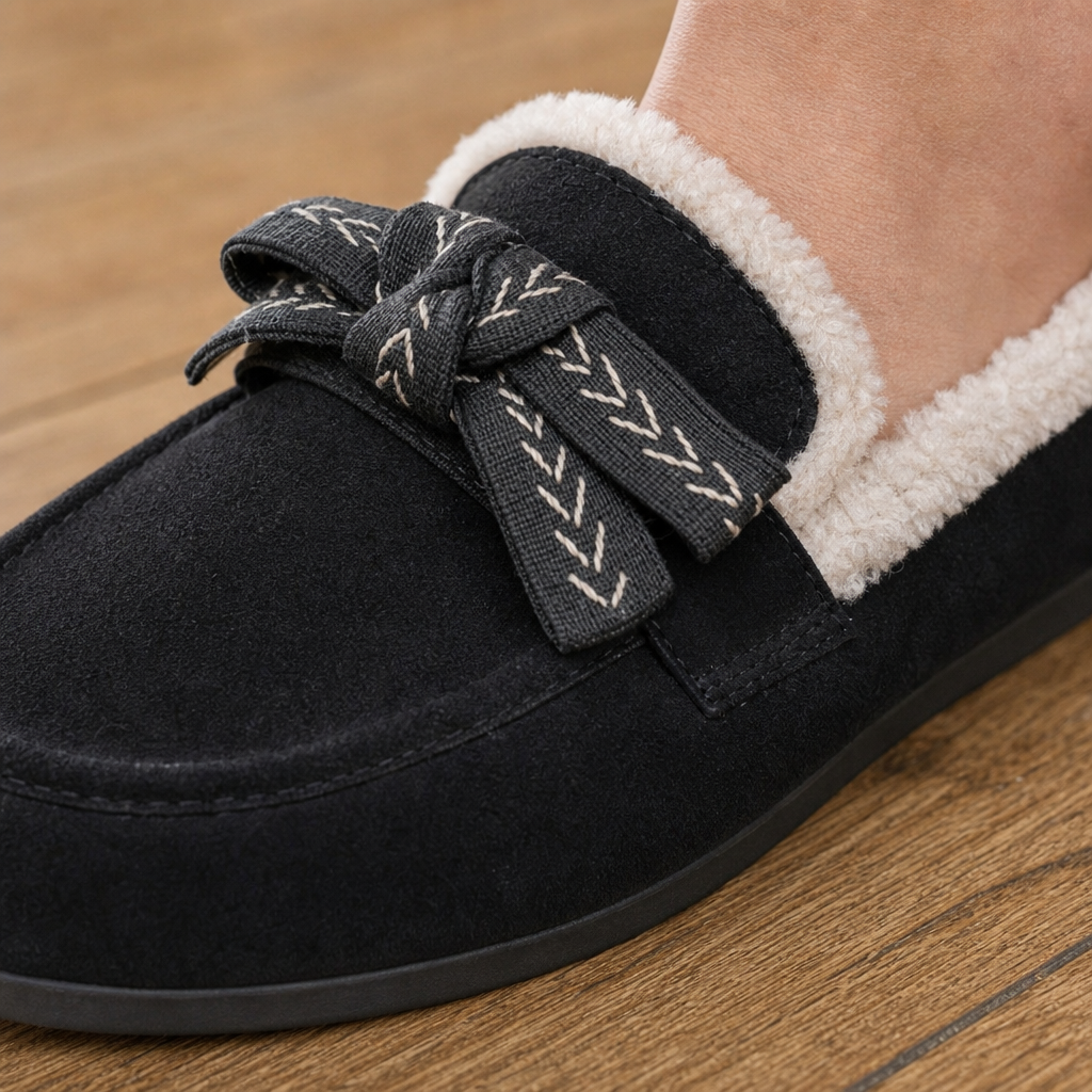 Camerino Fleece Lined Loafers - Lead Product Detail