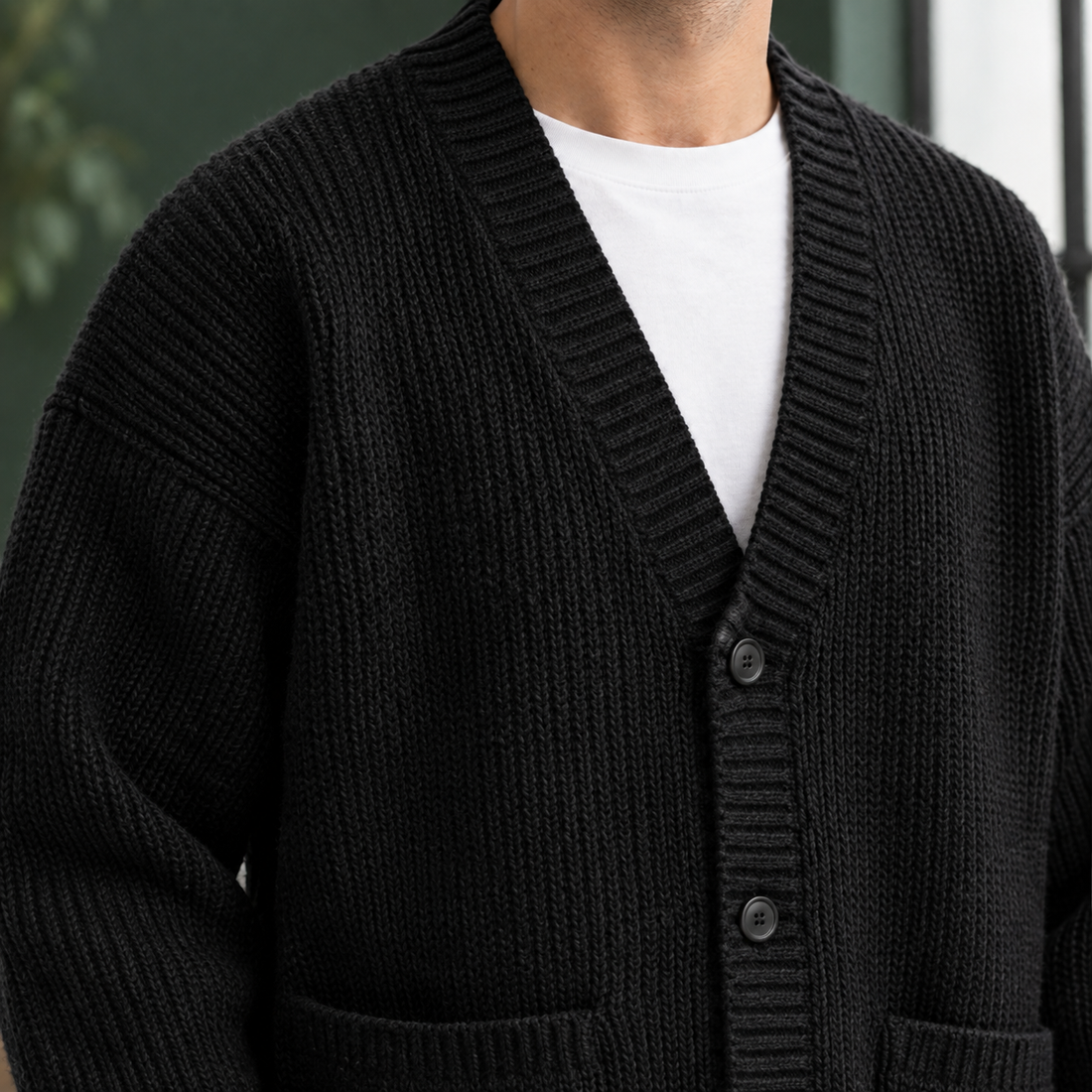 Ilario Ribbed Cardigan - Lead Product Detail