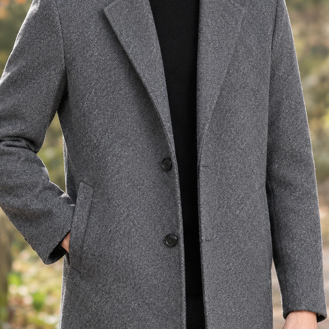 Reinhold-Tate Wool Coat - Lead Product Detail