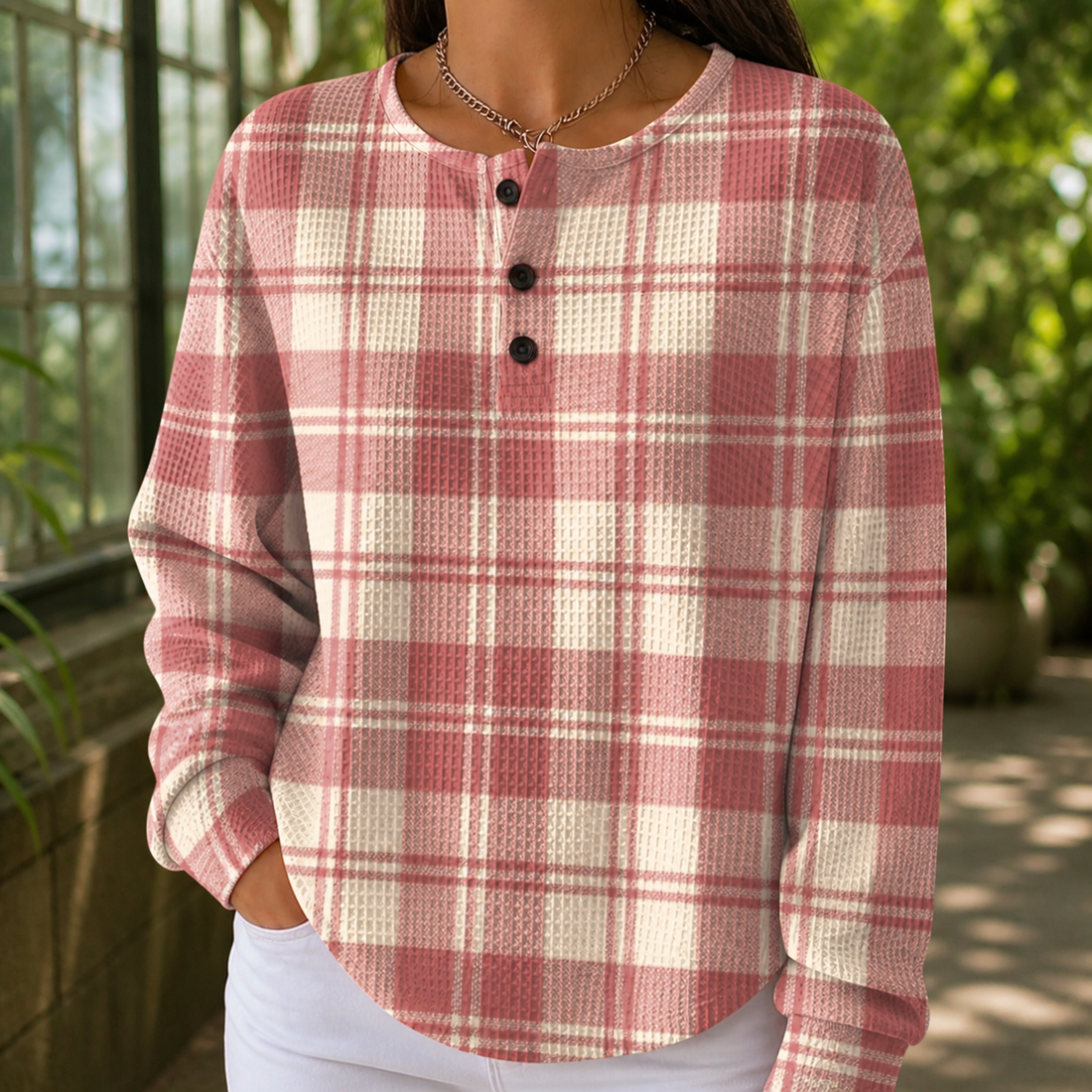 Esme-Jade Plaid Sweater - Lead Product Detail
