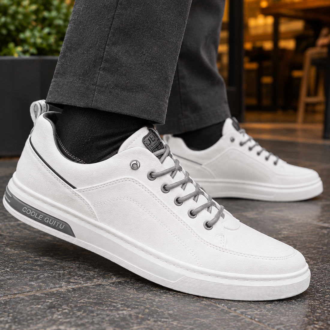 Gonzaga Lace-Up Sneakers - Lead Product Detail