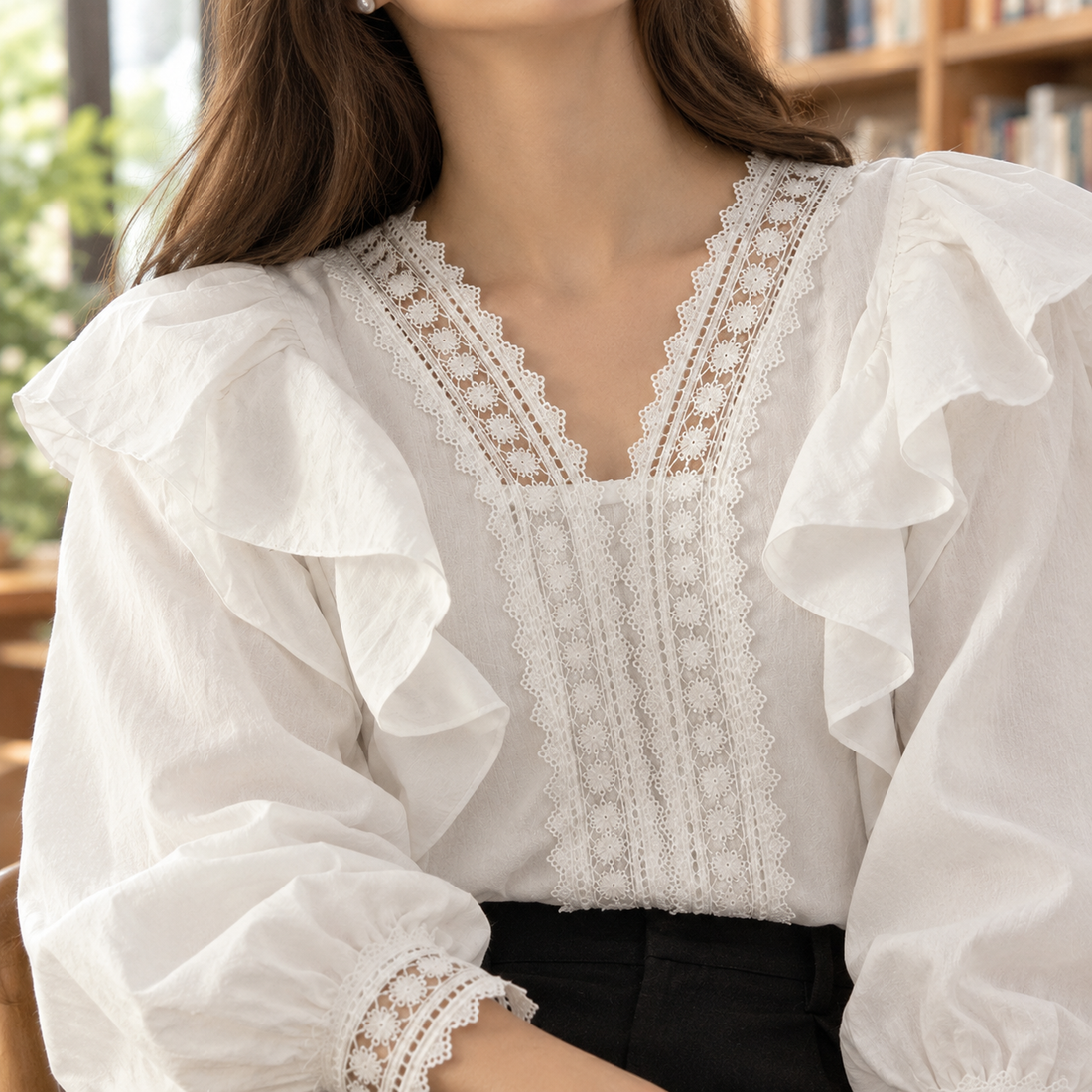 Veronique Ruffle Blouse - Lead Product Detail