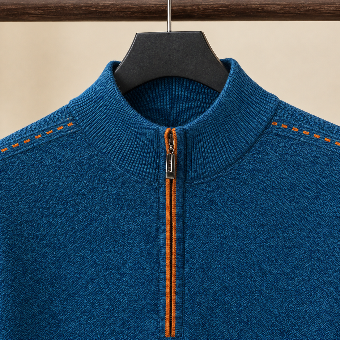 Jamie Half Zip Sweater - Lead Product Detail