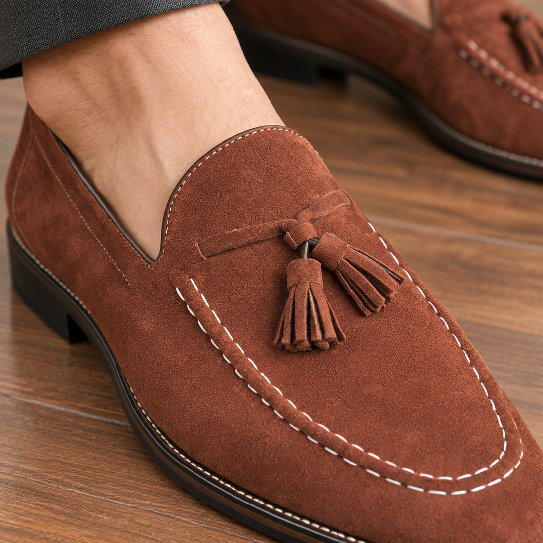 Chiaravalle Suede Loafers - Lead Product Detail
