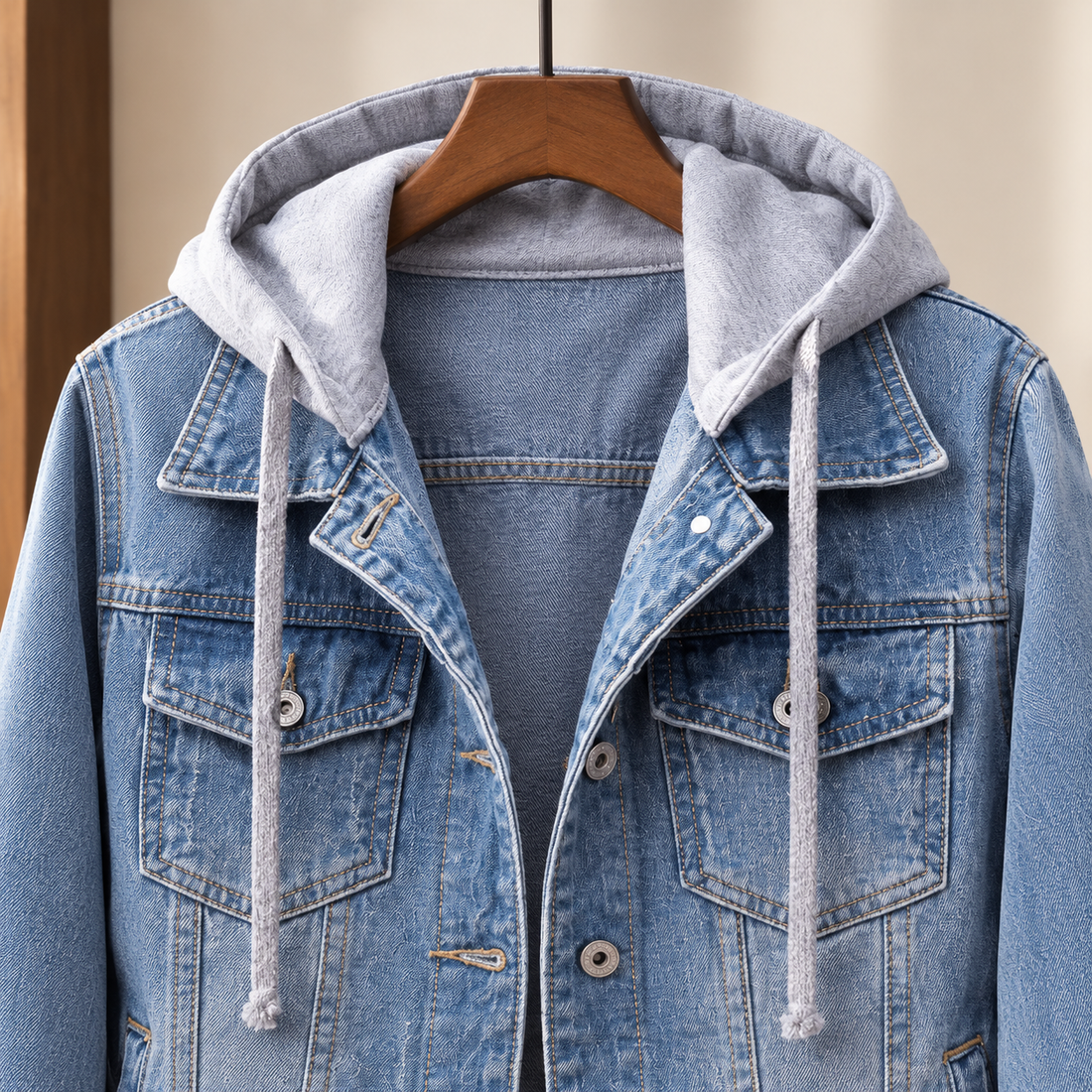 Jocasta Hooded Jacket - Lead Product Detail