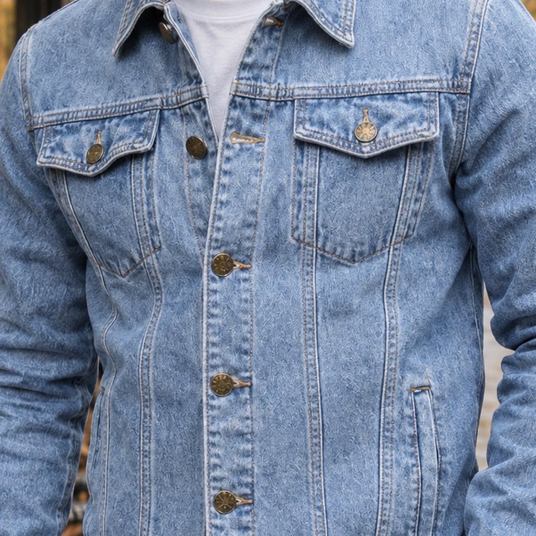 George-Stone Denim Jacket - Lead Product Detail