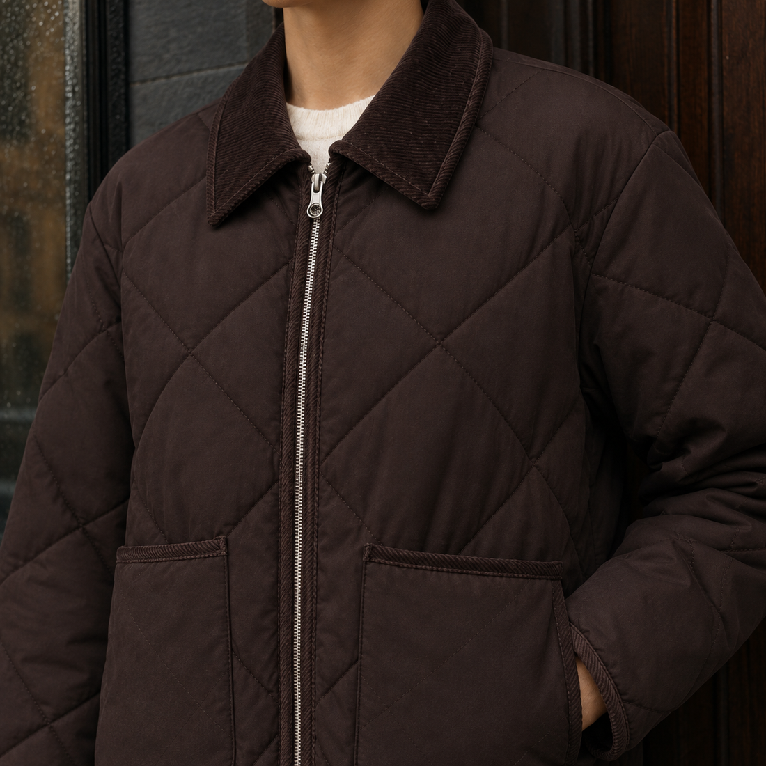 Flavia-Marie Quilted Jacket - Lead Product Detail