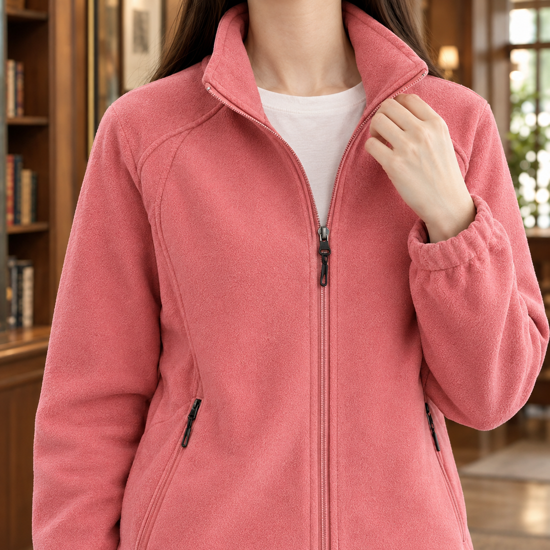 Winifred Stand Collar Jacket - Lead Product Detail